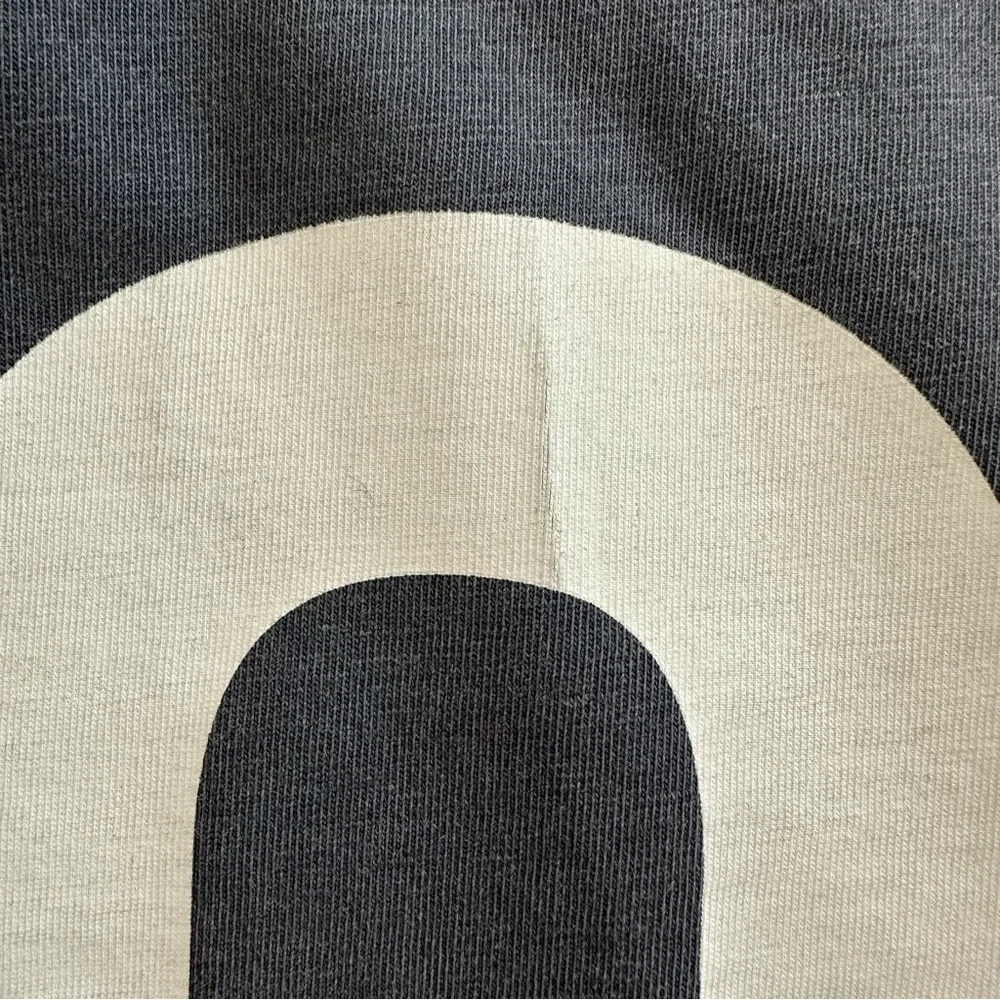 Clare V. Original Tee in Faded Black with Cream Grand 'Oui' Print | XXL | GUC - Picture 7 of 12